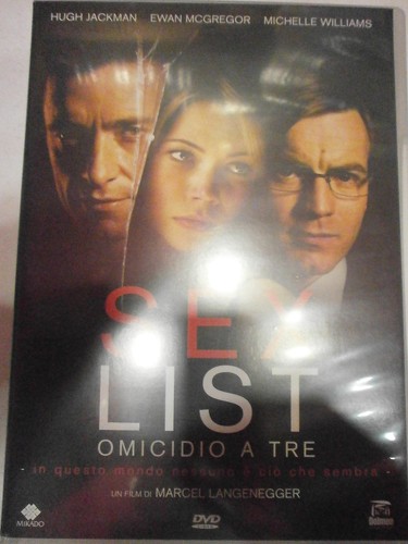 Sex list omicidio tre - sex, dvd